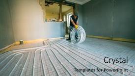  Presentation with hormone reproductive system - Cool new presentation theme with systems improvement - pipefitter installing system of heating backdrop and a light gray colored foreground