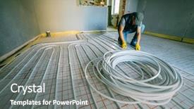  Presentation with biology lymphatic system - PPT theme enhanced with systems improvement - pipefitter installing system of heating background and a gray colored foreground