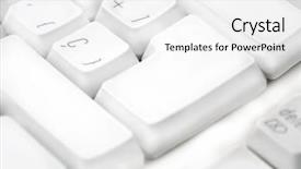  Presentation with computer keyboard and mouse - Presentation having systems processes - computer keyboard blank keys background and a white colored foreground