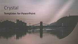  Presentation with danube - Presentation theme consisting of szechenyi-chain-bridge background and a  colored foreground