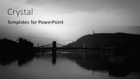  Presentation with danube - PPT theme having szechenyi-chain-bridge background and a light gray colored foreground