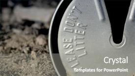  Presentation with empty - Amazing PPT theme having plate of corn chips close up as a background backdrop and a gold colored foreground