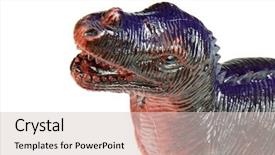  Presentation with dinosaur - Amazing presentation theme having t rex - one dinosaur toy backdrop and a lemonade colored foreground