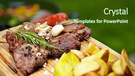  Presentation with t bone steak - Amazing presentation theme having t serve - grilled t-bone steak seasoned backdrop and a  colored foreground