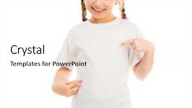  Presentation with white and navy blue - Audience pleasing PPT layouts consisting of t-shirt and blue jeans backdrop and a white colored foreground