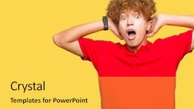  Presentation with afro hair salon - Audience pleasing slide set consisting of t-shirt crazy and scare backdrop and a  colored foreground