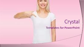  Presentation with design - Slides with t-shirt design concept - smiling background and a  colored foreground