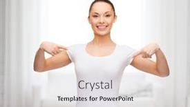  Presentation with design - Presentation consisting of t-shirt-design-concept-smiling background and a light gray colored foreground