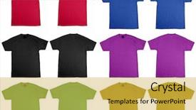  Presentation with designs - Presentation design consisting of t-shirt front and back background and a yellow colored foreground