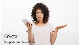  Presentation with prokaroytic cell - Cool new slide deck with t-shirt holding cell phone backdrop and a lemonade colored foreground