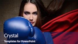  Presentation with super girl - Beautiful theme featuring t-shirt like a super backdrop and a navy blue colored foreground