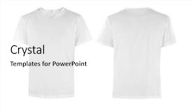 Presentation with kids tee shirt - PPT layouts enhanced with t-shirt on white background and a white colored foreground