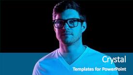  Presentation with ultra - Presentation design consisting of t-shirt over ultra violet background and a teal colored foreground