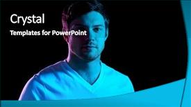  Presentation with people - Audience pleasing presentation design consisting of t-shirt over ultra violet backdrop and a black colored foreground