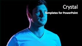  Presentation with ultra - Audience pleasing presentation theme consisting of t-shirt over ultra violet backdrop and a black colored foreground