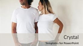  Presentation with blanc - Theme consisting of t-shirt posing against white background and a lemonade colored foreground