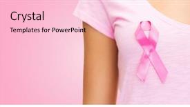  Presentation with breast cancer shirt - PPT layouts having t-shirt with breast cancer background and a lemonade colored foreground