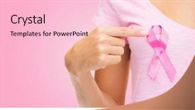  Presentation with breast cancer shirt - Slide deck having t-shirt with breast cancer background and a lemonade colored foreground