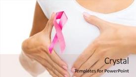  Presentation with breast cancer shirt - Amazing PPT layouts having t-shirt with pink breast backdrop and a  colored foreground