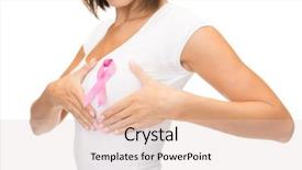  Presentation with breast cancer shirt - Slide deck featuring t-shirt with pink breast background and a lemonade colored foreground