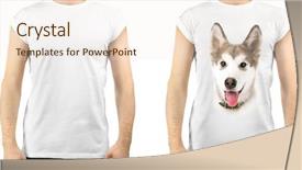  Presentation with design - Colorful theme enhanced with t-shirt with print backdrop and a lemonade colored foreground