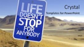  Presentation with stop - PPT layouts having t stop for anybody sign background and a light blue colored foreground