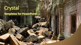  Presentation with ancient asia - Amazing slide set having ta prohm part of khmer angkor temple complex popular among tourists ancient landmark and place of worship in southeast asia siem reap cambodia backdrop and a tawny brown colored foreground
