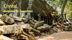  Presentation with ancient asia - Audience pleasing slides consisting of ta prohm part of khmer angkor temple complex popular among tourists ancient landmark and place of worship in southeast asia siem reap cambodia backdrop and a tawny brown colored foreground