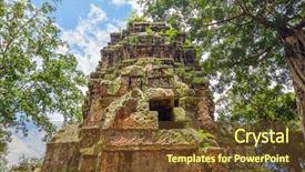  Presentation with cambodia - Colorful slide deck enhanced with ta prohm temple ruin at angkor siem reap province cambodia backdrop and a tawny brown colored foreground