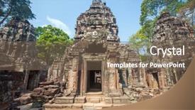  Presentation with all about cambodia - Slides enhanced with ta som angkor wat background and a  colored foreground