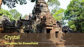  Presentation with ancient asia - Amazing presentation having ta som part of khmer backdrop and a  colored foreground