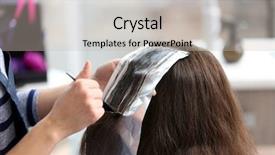  Presentation with hair - Presentation featuring tabac - professional hairdresser coloring hair background and a light gray colored foreground