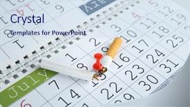  Presentation with cigarette - Slide deck having broken cigarette pinned to calendar background and a sky blue colored foreground