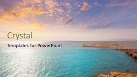  Presentation with mediterranean - Audience pleasing PPT theme consisting of tabarca-island-alicante-mediterranean-blue backdrop and a lemonade colored foreground