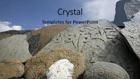  Presentation with prayer - Colorful presentation enhanced with tabeletes - tibetan mani prayer stones annapurna backdrop and a  colored foreground