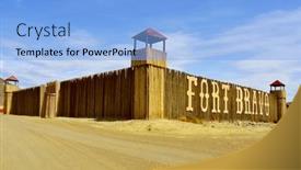  Presentation with old hollywood - Colorful slide set enhanced with tabernas-spain-september-18-view backdrop and a light blue colored foreground