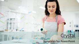  Presentation with tailoring - Theme consisting of table and finding necessary background and a  colored foreground