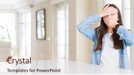  Presentation with wide - Beautiful slides featuring table at home covering eye backdrop and a lemonade colored foreground