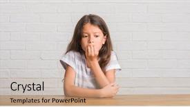  Presentation with anxiety - PPT layouts featuring table at home looking stress background and a soft green colored foreground