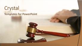  Presentation with gavel - Colorful PPT theme enhanced with table close up tax law backdrop and a cream colored foreground