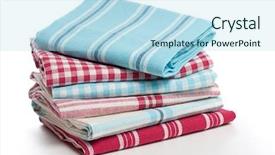  Presentation with kitchen - Cool new presentation theme with table cloth - kitchen towels on white background backdrop and a sky blue colored foreground