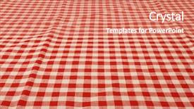  Presentation with tablecloth - Beautiful presentation theme featuring table cloth - tablecloth backdrop and a coral colored foreground