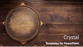  Presentation with table napkin - PPT layouts consisting of table-cloth-napkin-and-pizza background and a tawny brown colored foreground