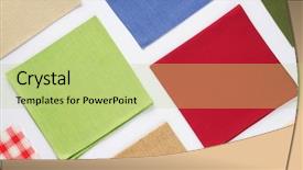  Presentation with table napkin aesthetic - Beautiful presentation theme featuring table cloth napkin at white backdrop and a mint green colored foreground