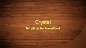 Presentation with wood planks - Slide set with table columns - brown wood planks background and a tawny brown colored foreground