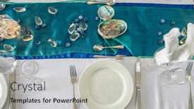  Presentation with birthday celebration - Theme with table-decor-ready background and a  colored foreground