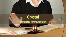  Presentation with court - Presentation theme enhanced with table during court hearings background and a  colored foreground