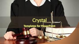  Presentation with judge gavel or law mallet - Colorful presentation theme enhanced with table during court hearings backdrop and a tawny brown colored foreground