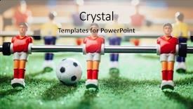  Presentation with abstract light - Presentation featuring table football game abstract light background and a lemonade colored foreground