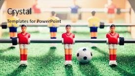  Presentation with abstract light - Theme featuring table football game abstract light background and a lemonade colored foreground